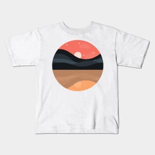 Aesthetic Sunset Kids T-Shirt